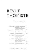 Revue Thomiste 2021, no 03
